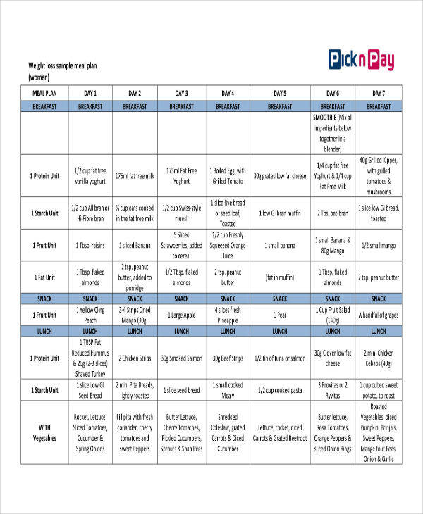 9 30 Day Diet Plan Templates PDF