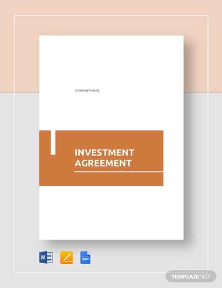 30+ Simple Investment Agreement Templates - Word, PDF, Google Docs ...