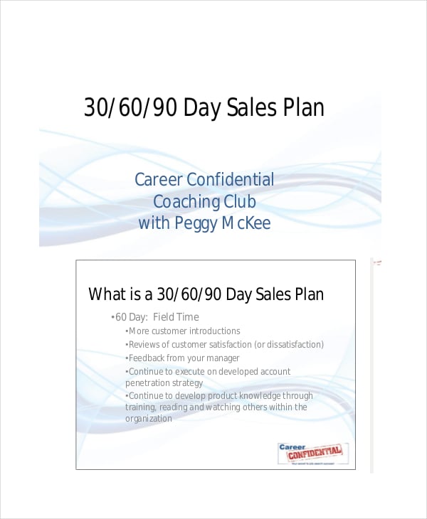 0 60 90 day sales action plan