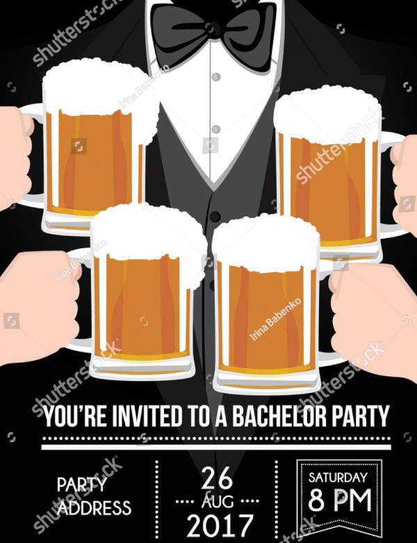 7+ Bachelor Party Invitation Designs & Templates PSD, AI