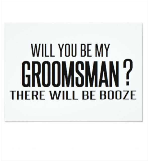 Will You Be My GROOMSMAN Printable Paper Party Supplies Invitations 