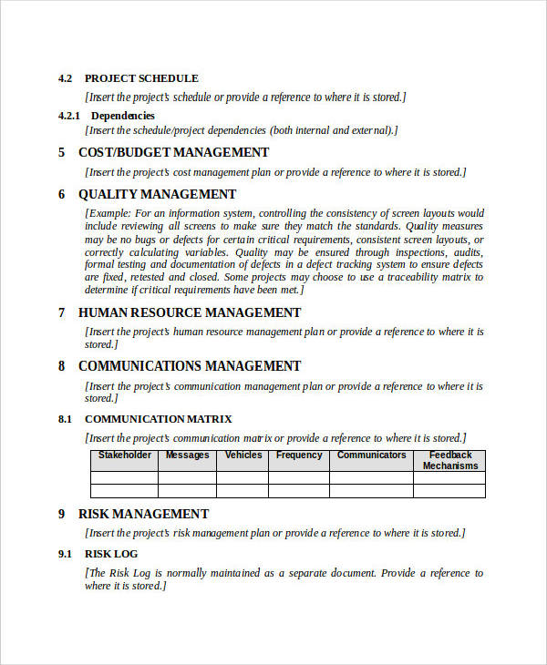 project business plan pdf