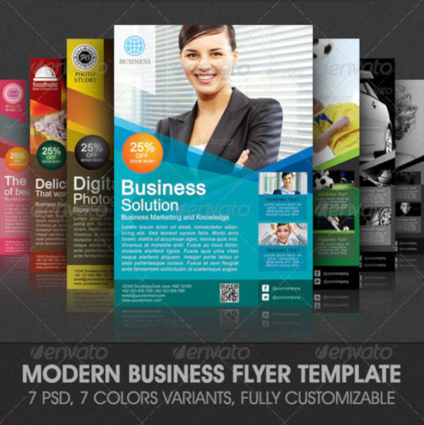 business solution flyer template