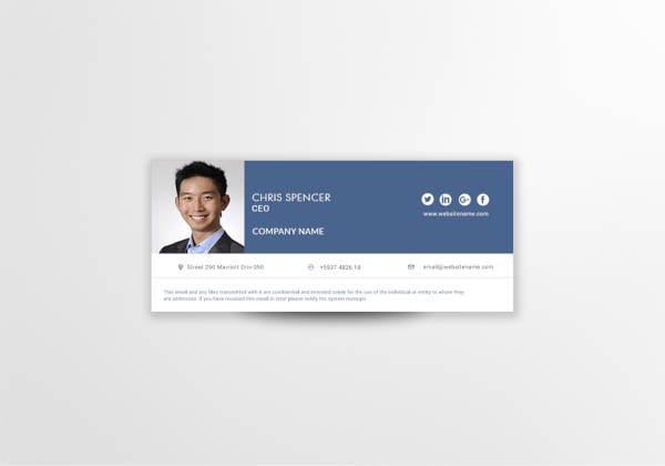 ceo email signature template