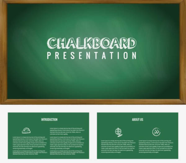 chalkboard presentation template