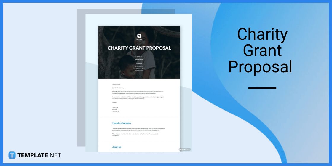 charity grant proposal template