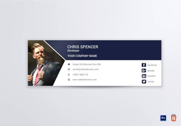 11+ Developer Email Signature Designs & Templates - PSD ...