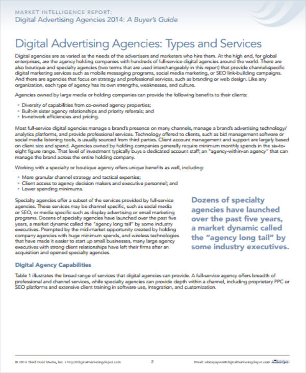 digital advertising agency business plan