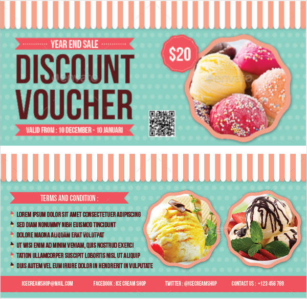 discount ice cream voucher