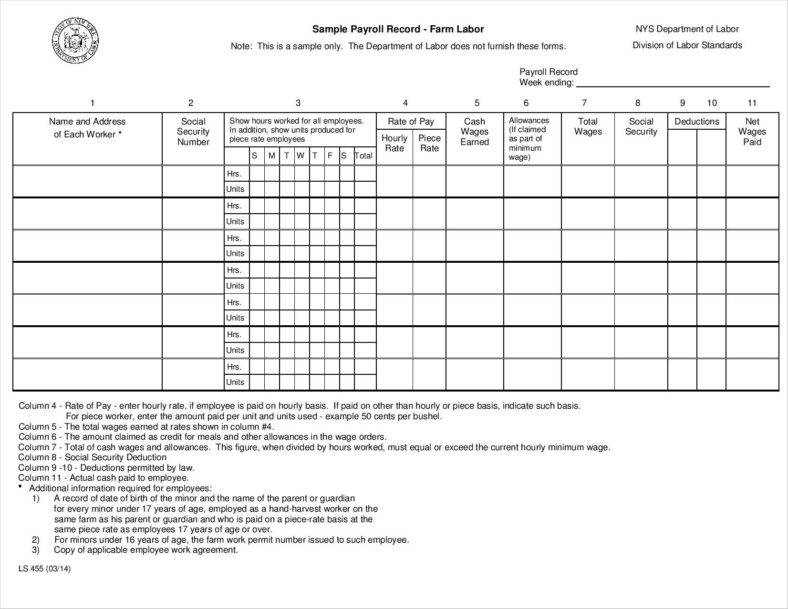 employee payroll record template page 0011 788x609