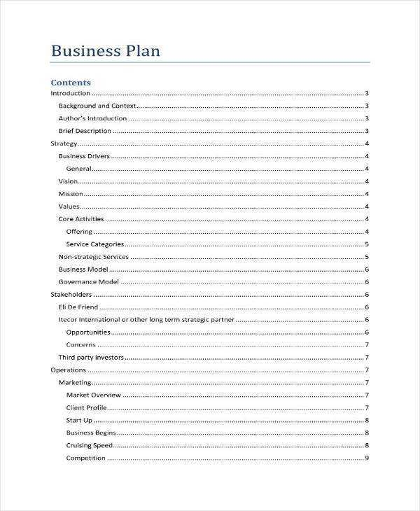 example of restaurant consulting business plan