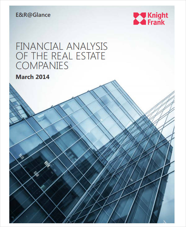 financial analysis of the real estate companies