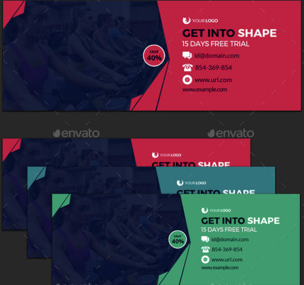 flat gym cover template