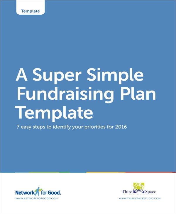 fundraising plan template