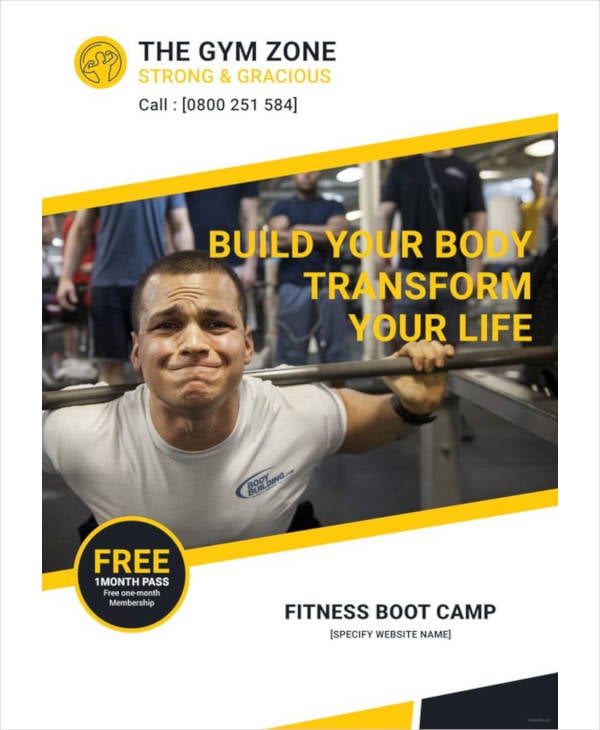 gym ebook cover template