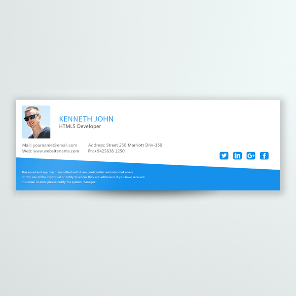 11+ Developer Email Signature Designs & Templates - PSD, AI