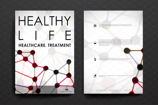 healthy life flyer template