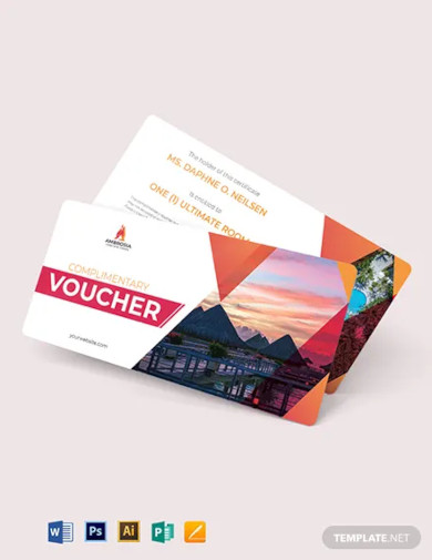 hotel complimentary voucher template