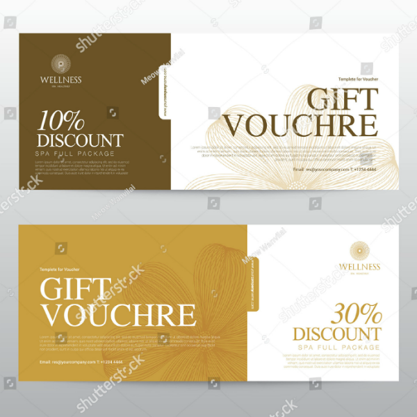 hotel discount gift voucher template