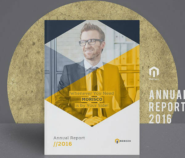 indesign annual report cover template