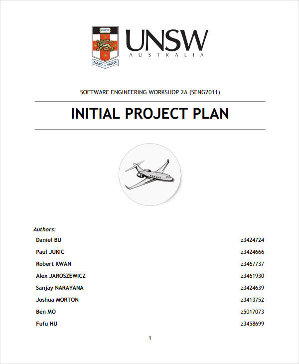 initial project plan