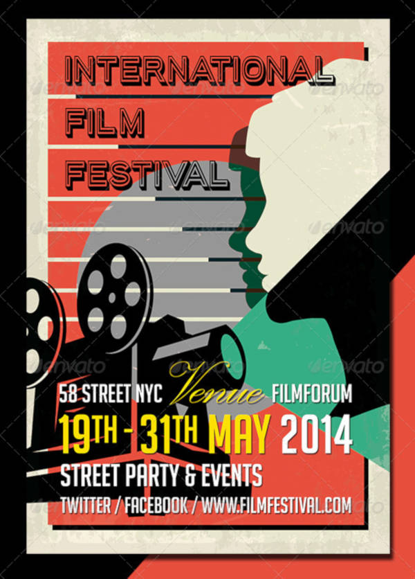 international film festival flyer
