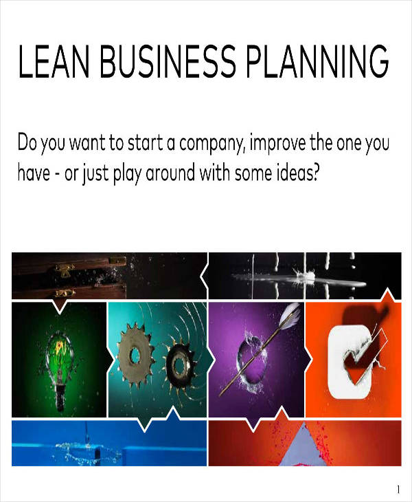 lean start up business plan