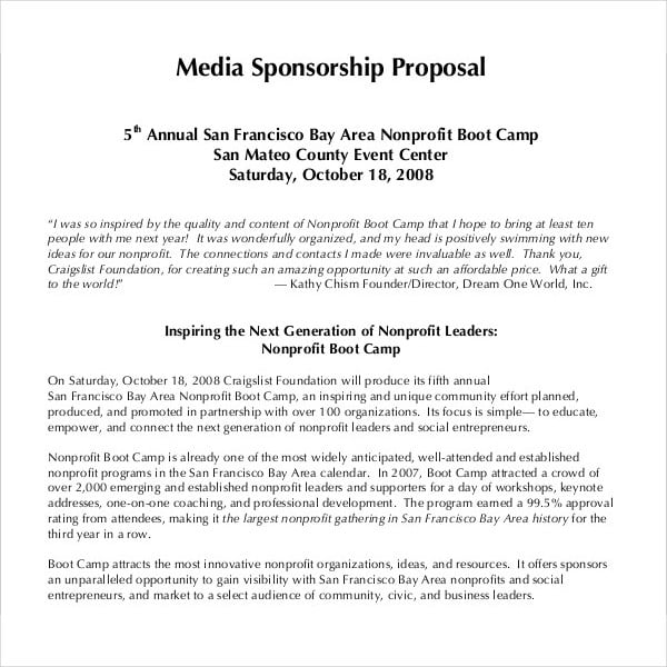 5+ Media Partnership Proposal PDF, DOC Free & Premium Templates
