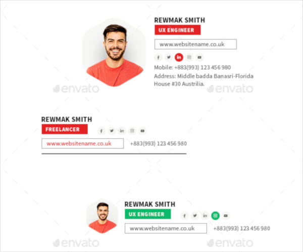modern it email signature template