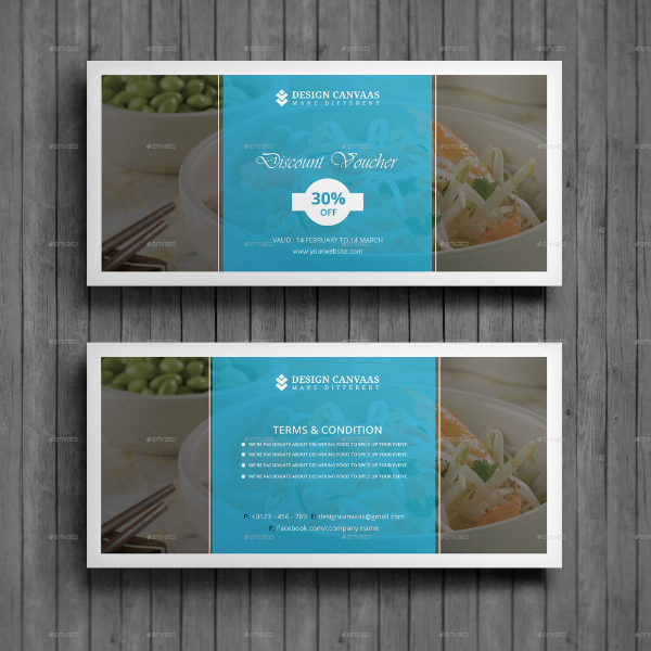 modern layered discount voucher template