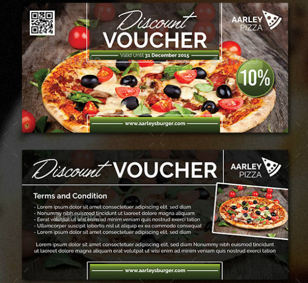 pizza discount voucher template