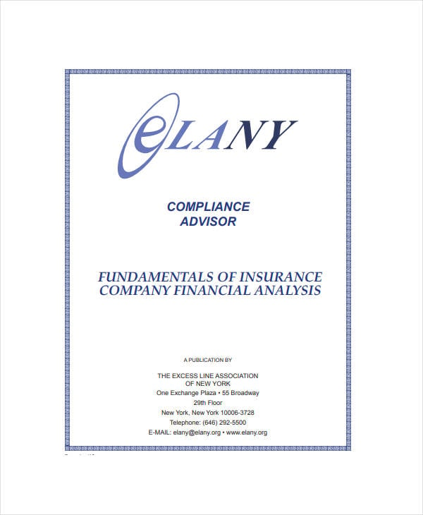 printable company financial analysis