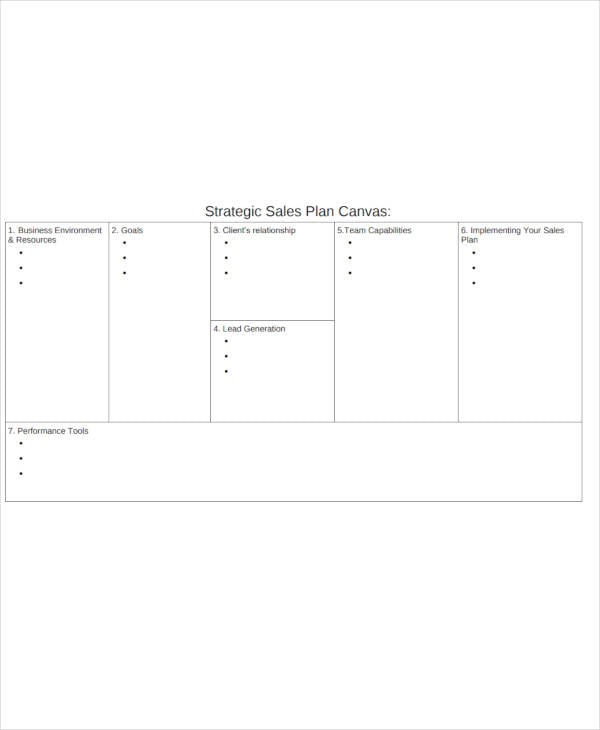 printable strategic sales plan