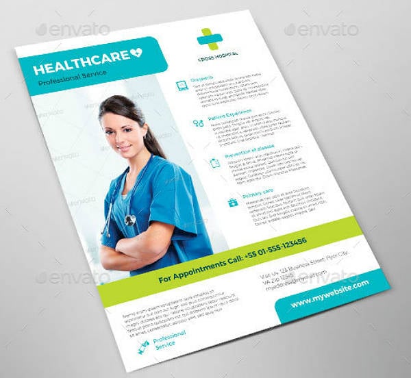 professional service healthcare flyer template