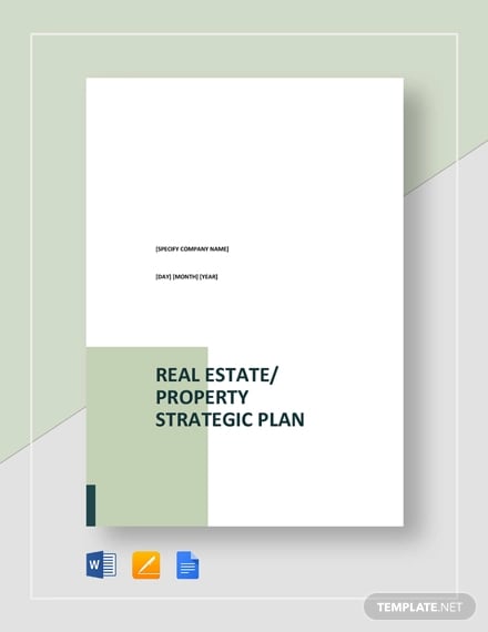real estate property strategic plan template