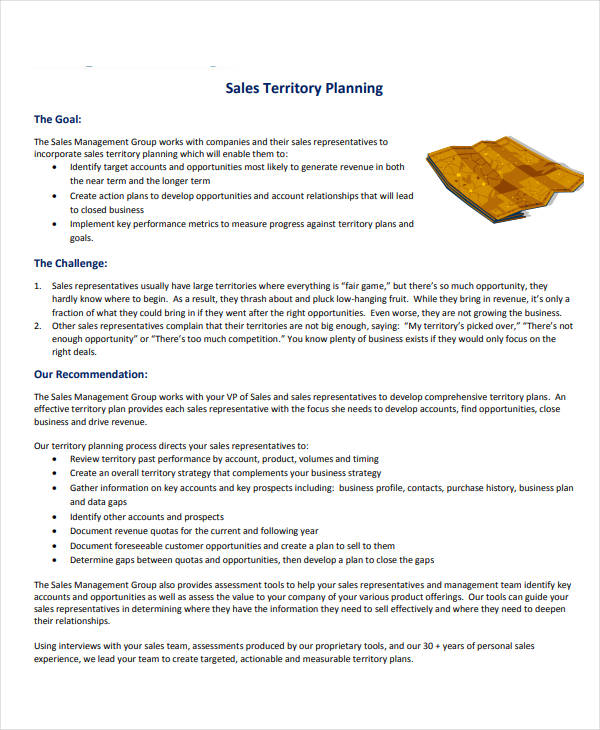 sales territory planning example