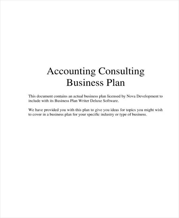 an accountant business plan