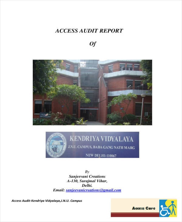 simple access audit report template