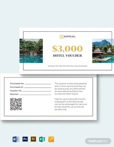 simple hotel voucher template