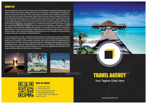 simple modern travel brochure template