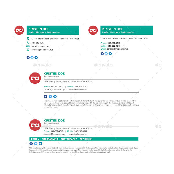 14+ Business Manager Email Signature Templates PSD, AI