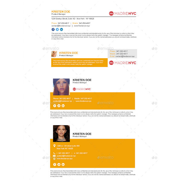 11+ Product Manager Email Signature Templates PSD, HTML
