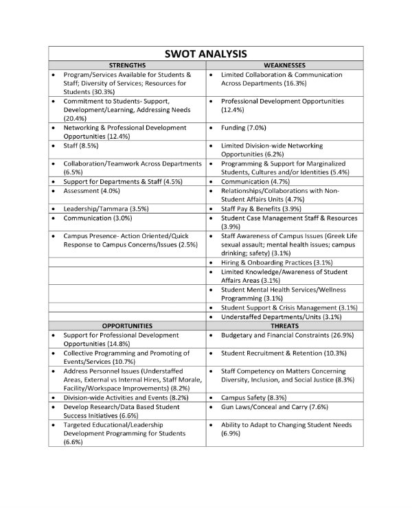 swot analysis student essay