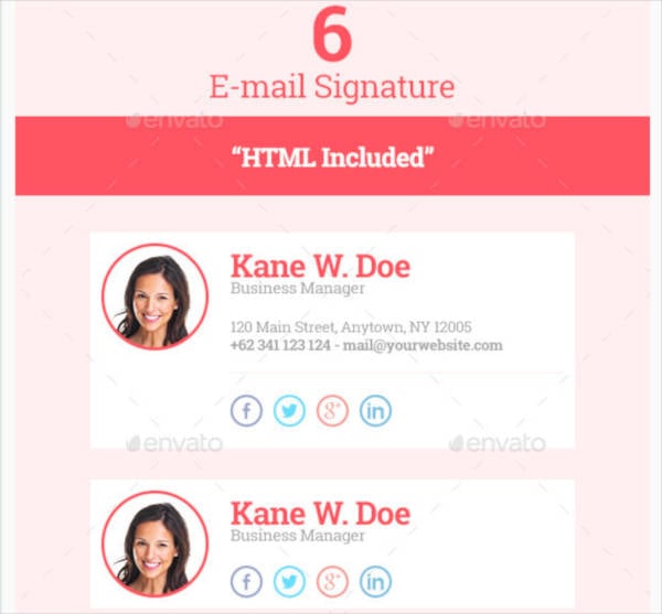 Social Media Email Template