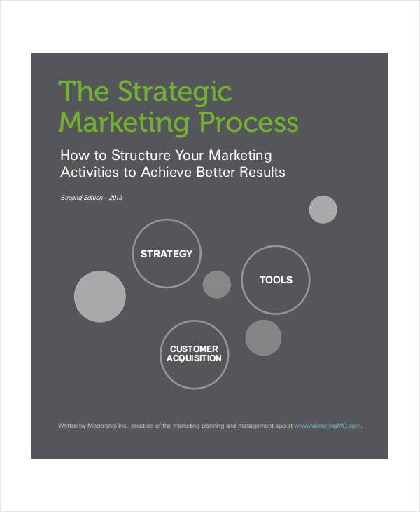 strategic marketing process plan sample