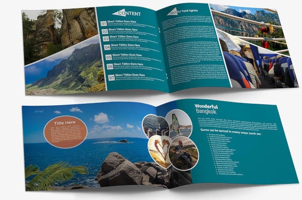 travel catalog brochure template