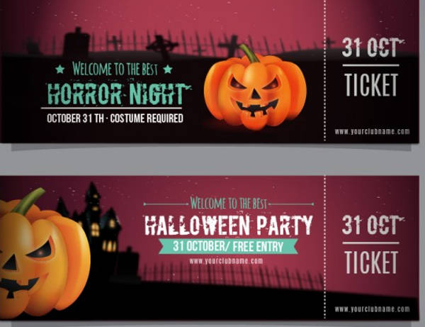 vector-hallowen-party-night-ticket-design-