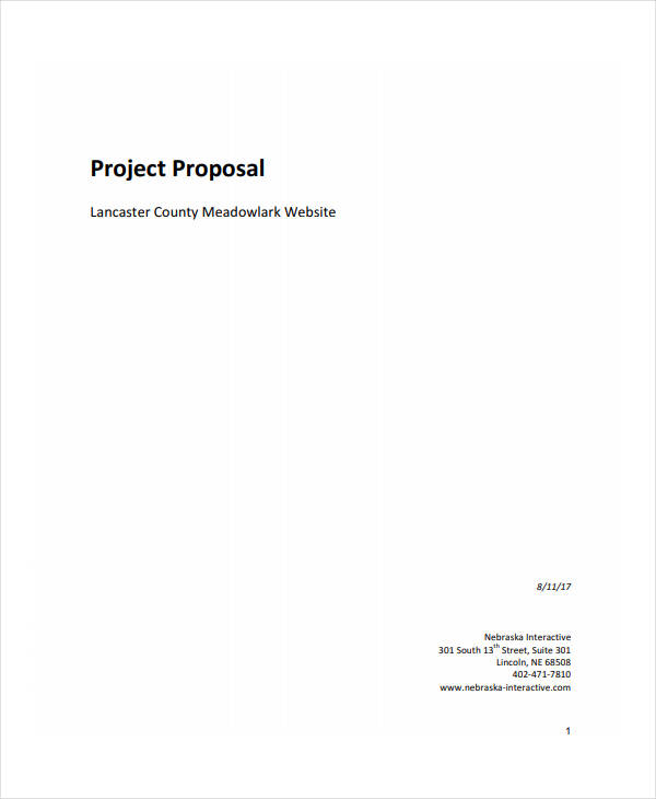 13+ Website Project Proposal Templates - PDF, Word, Pages