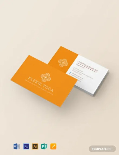 18 Yoga Instructor Business Card Templates AI PSD Pages Free 