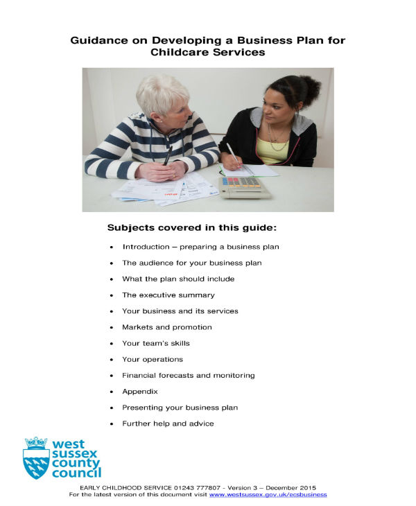11+ Preschool Business Plan Templates PDF, Word